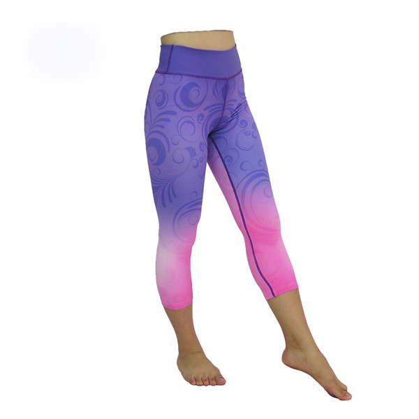 Anti Wrinkle Lycra Sports Leggings / Athletic Workout Leggings Flatlock Stitching