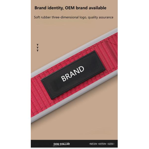 Anti-breakaway dog collar Reflective anti-lost dog collar Adjustable medium and large dog pet collar