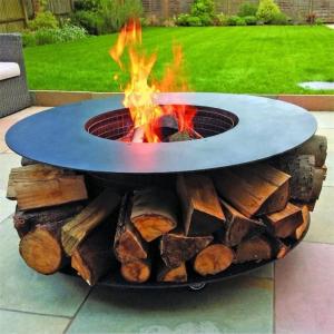 Cheap Multifunctional Garden Furniture Round Metal Wood Burning Log Fire Pit wholesale