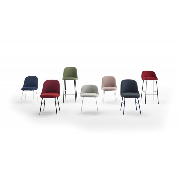 Aleta Brown Leather Upholstered Dining Chairs Metal Base Easy Maintenance