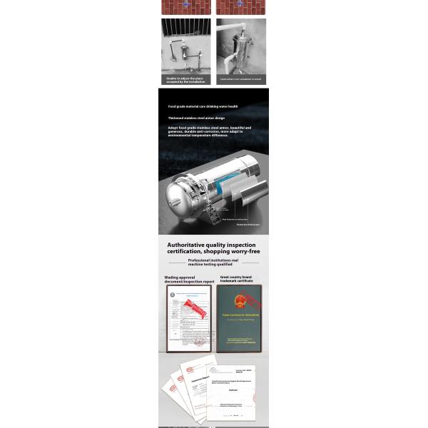 1500L-10000L Family Hotel Factory Tap Water Groundwater Filter Stainless Steel Water Purifier