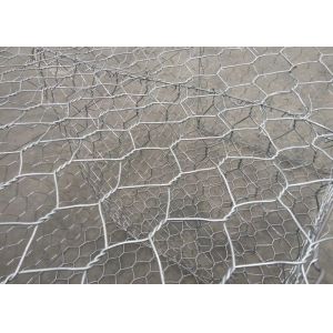 Civil Engineering Woven Mesh Gabion Wall Baskets Hexagonal Hole Shape Flood