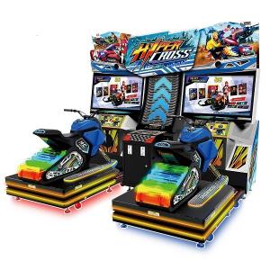 Cheap 42 Inches 2 Players Racing Game Machine , Motorcycle Arcade Machine With Dynamic Seat wholesale