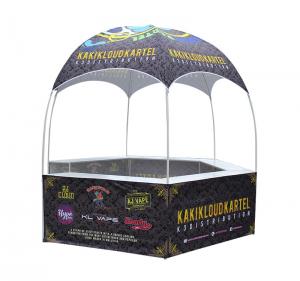Cheap Advertising Outdoor Event Tent White Powder Coated Dye Sublimation Oxford Kiosk Booth wholesale