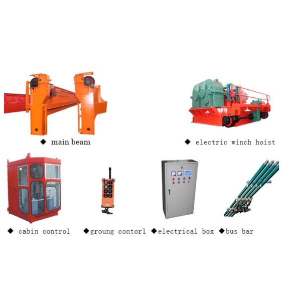 QD Type 160T Double Girder Bridge Crane Pendent Line Control