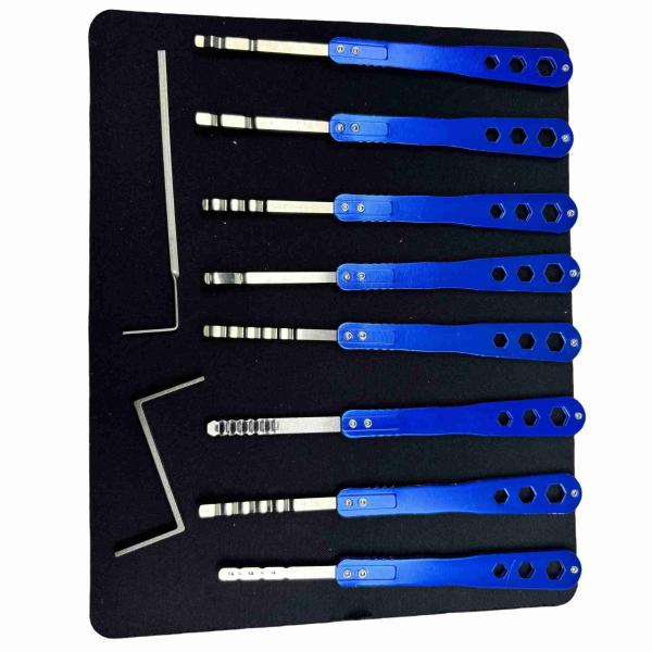 Hook Locksmithing Tools 8pcs House Door Lock Pick Set for self study