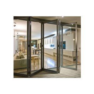 Cheap Building Anodized 2000mm 1.8mm Metal Bifold Doors wholesale