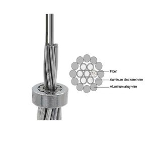 China Hybrid Optical 80KN 6F 12F 24F OPGW Optical Fiber Cable on sale