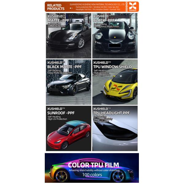 Size 1.83*15m 71in*50ft Hydrophobicity Self Healing Roll Anti Scratch Wrap PPF TPU Car Protection Film