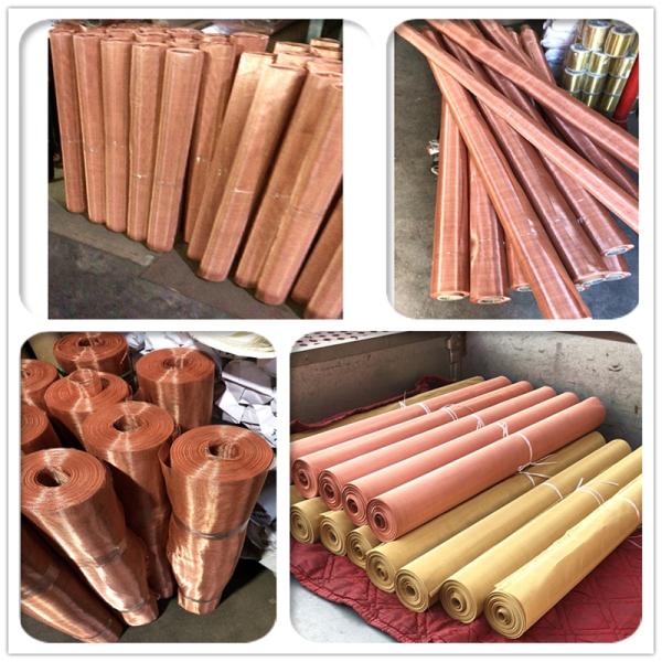 100% Pure Copper Woven Wire Mesh Cloth 250mm Mesh OEM ODM