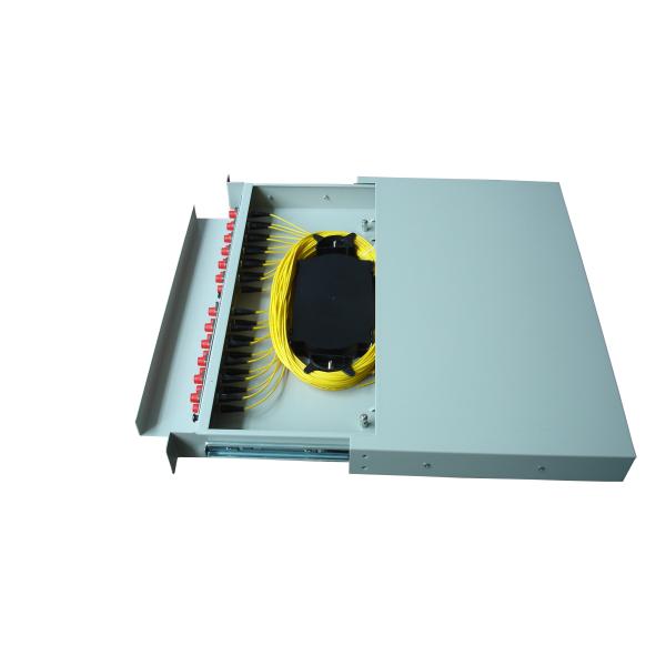 24 Port Sliding Type Rack Mount Fiber Optic OFDF Patch Panel & Enclosure