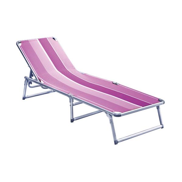 OEM ODM Aluminium And Textilene Sun Loungers Chair UV Resistant
