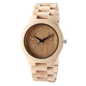 Cheap Minimalist Simple Wooden Quartz Watch Lightweight For Lovers Couple Men Women wholesale