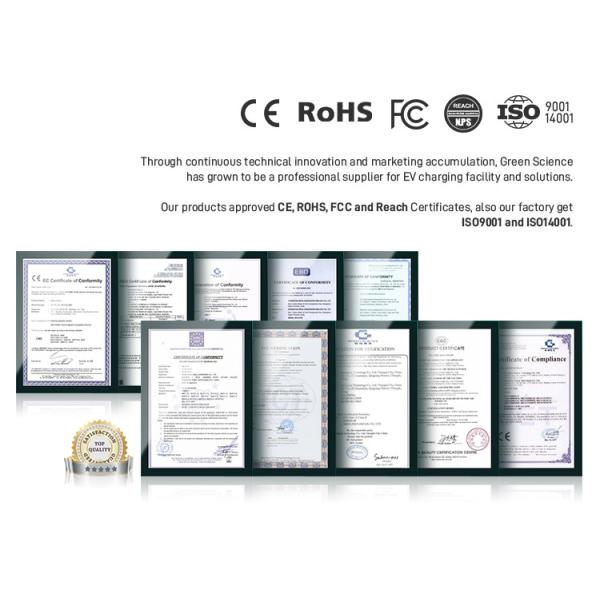 FCC Level 2 Single Phase EV Charger Wallbox 12kW Wall Mounted EV Charging Station