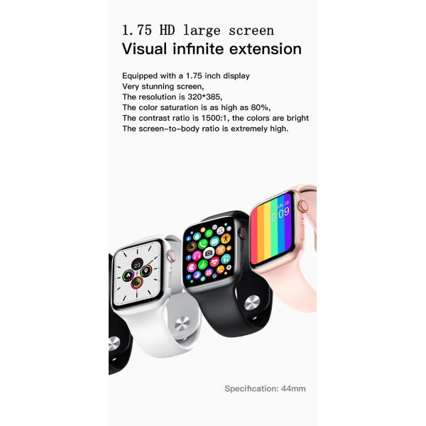 1.75 Inch Mtk Chipset Wallpaper Smartwatch IWO W26+ Pro ECG