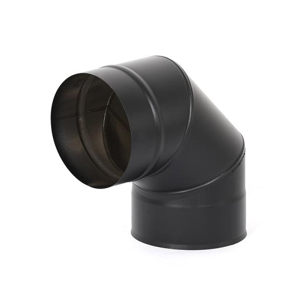 Round 7 Inch Double Wall Chimney Pipe , Chimney Duct Pipe Both Sides Polished