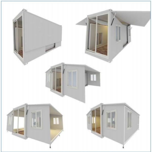 Steel Structure Frame Expandable Prefab Container House for White or Customized Color