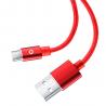 Nylon Usb 2.0 Data Transfer Cable , TPE 6 Foot Red Micro Usb Lead for sale