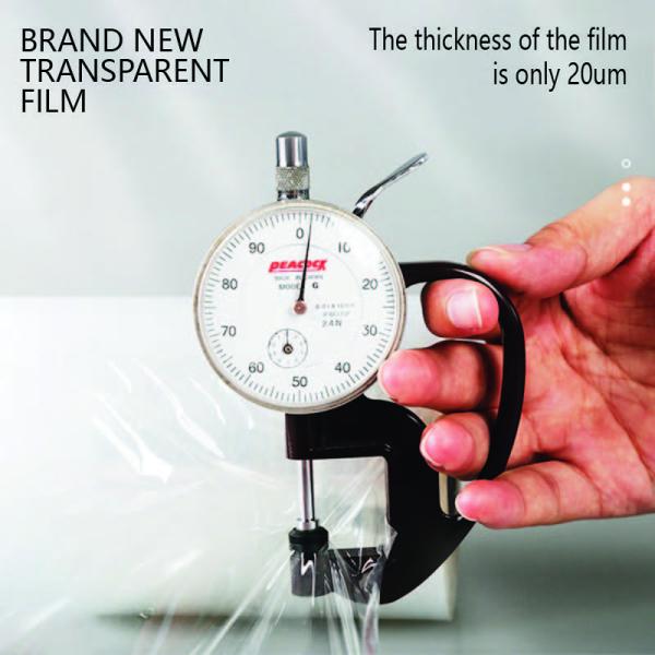 Plastic Film Juice Clear Mini Jumbo Roll Stretch Stretch Wrapping Film Roll Pallet