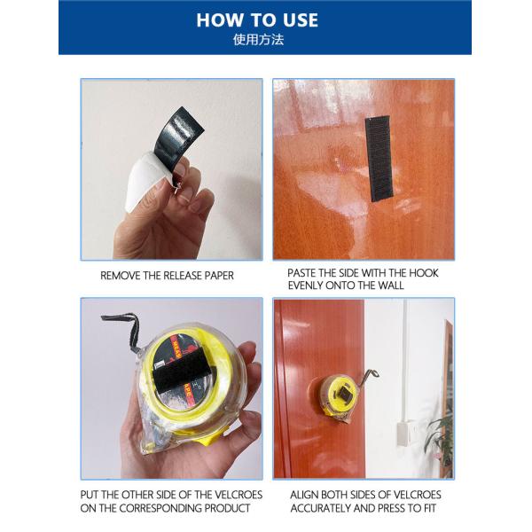 Transparent Adhesive Hook And Loop Nylon Hook And Loop Dot Heat Resistance