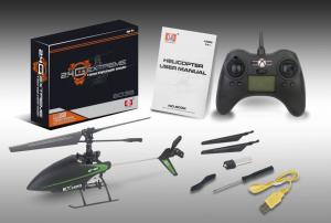 Cheap Lastest Single Blade 2.4G 4CH RC Helicopter with Gyro. wholesale