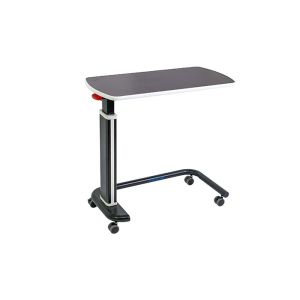 Movable HPL Swivel Patient Bed Hospital Dinner Table Height Adjustable