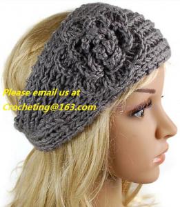 China Crochet hairband, pop headband knitted elastic headband baby headbands hair band crochet DIY headband on sale