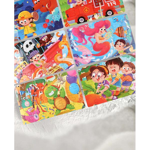 Wholesale 30 Piece Jigsaw Puzzle Children Multiple Themes Education Enlighten Wooden Puzzle Toy