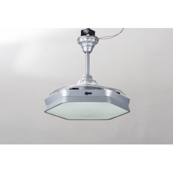 EMC Fast Speed 42" Dimmable Retractable Ceiling Fan Light With Collapsible Blades