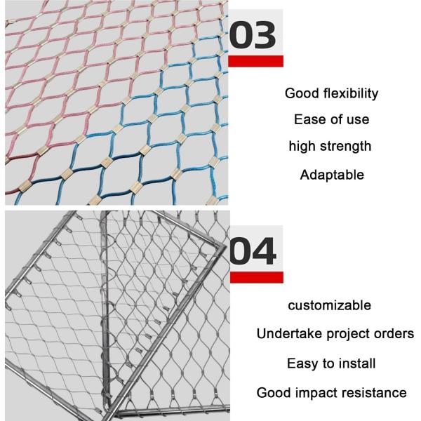 X Tend Stainless Steel Cable Mesh For Balustrade Guardrail Deck Railing