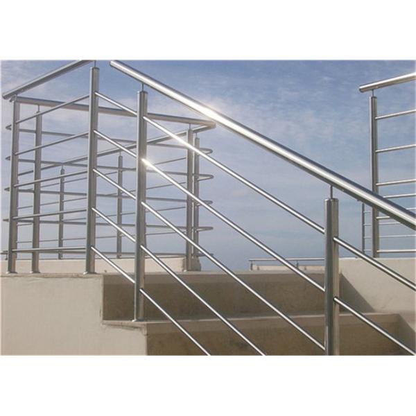 Mirror / Brushed Finish Building Railing Stainless Steel Rod Balustrade For Home