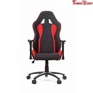 Cheap High Density Foam Red And Black Office Chair , Modern Style Racing Desk Chair wholesale