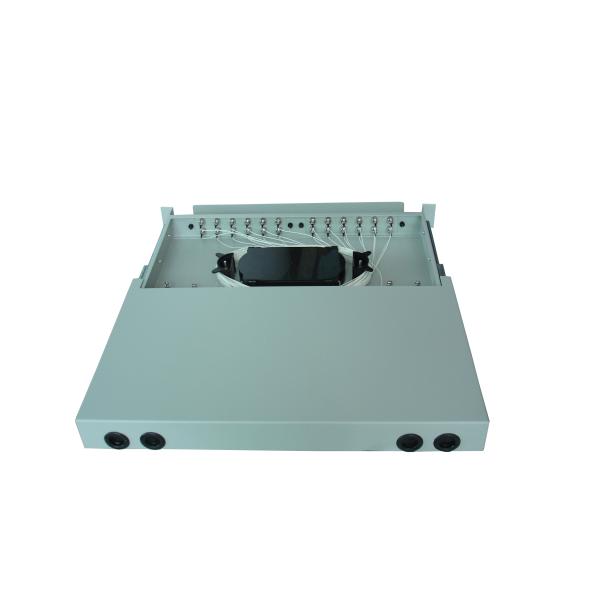 24 Port Sliding Type Rack Mount Fiber Optic OFDF Patch Panel & Enclosure