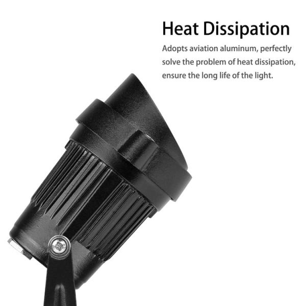 Adjustable Outdoor Lawn Lights 5w , Ground Spike Lights 50000h Working Lifetime