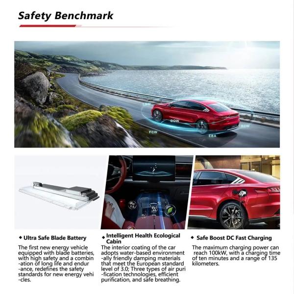 Red BYD Han EV 2023 Sedan Model Han EV Champion Edition 715km Honor Edition Electri