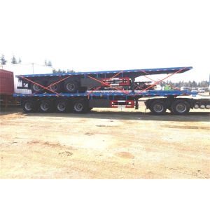 Lock Transporter Q235 Steel 60 Ton Shipping Container Trailer