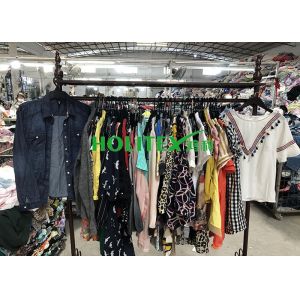 Summer Used Womens Clothing American Style Second Hand Cotton Blouse