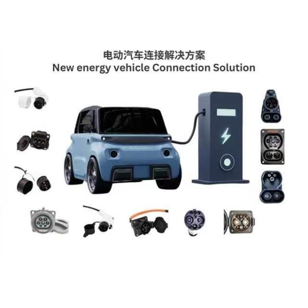 Interlock Ev Charging Connector Gun 9pin Female PV66 Material