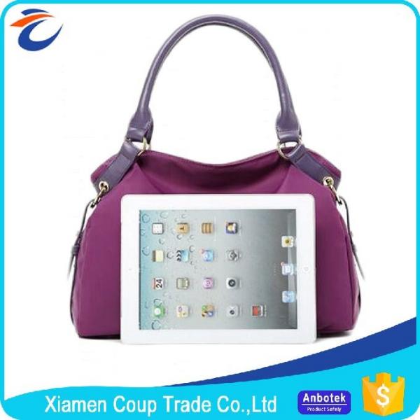 Quality Elegant Purple Womens Tote Bags / Shoulder Messenger Bag Customized Logo for sale