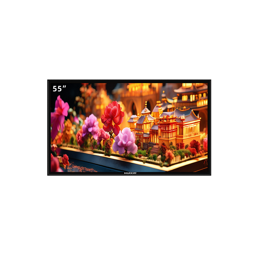 Cheap 55 Inch High-End 4K Smart TV - Durable Metal Body, 4mm Tempered Glass Screen, Break-Resistant (OEM/ODM) wholesale