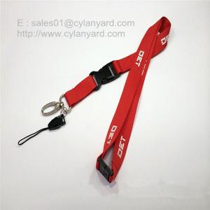 China Custom print polyester lanyard with detachable release buckle on sale