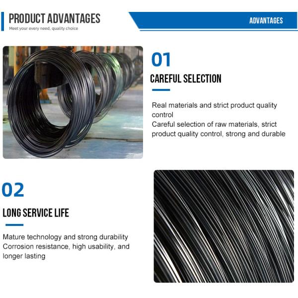 Galvanized Black Annealed Iron Wire Coil Nail Wire SAE1006 5.5mm 6.5mm for Building Material Construction Projects Market