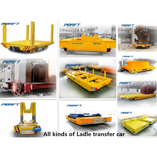 25 ton ladle transfer cart High temperature resistance and anti explosion proof molten ladle and ladle slag transport