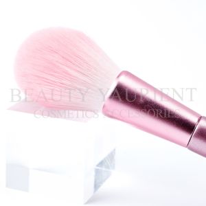 Aluminum Ferrule Synthetic Hair Powder Makeup Brush 18.2cm Length