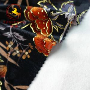 China wholesale burnout 100% silk velvet fabric on sale