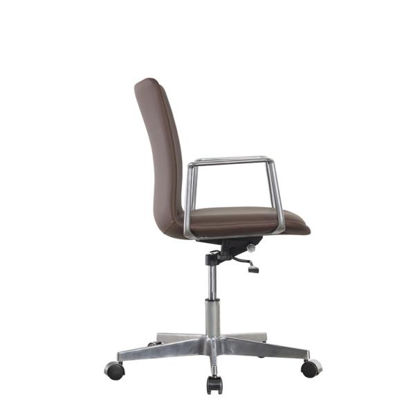 Rotating Electronic Leather Ergonomic Executive Office Chair High Back Five Star Base