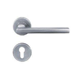 China European Stainless Steel Lever Door Handle With Escutcheon Plate on sale