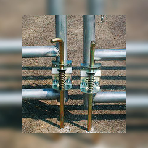 Red Powder Coated Fence Gate Anchor Latch Secures Gate And Helps Minimize Sagging