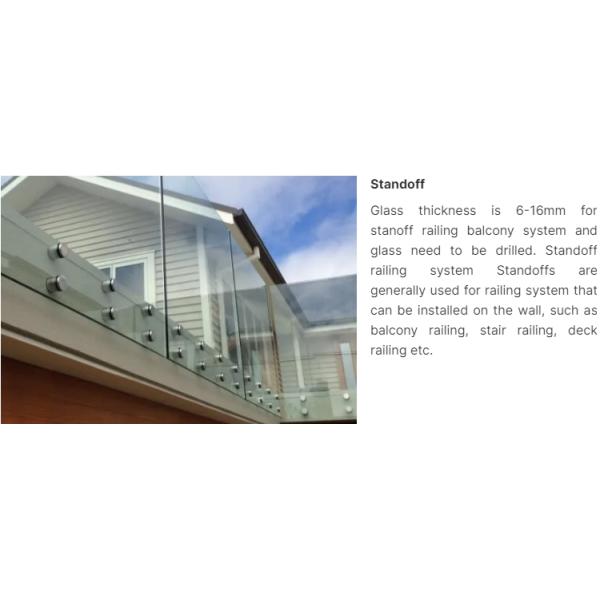AS/NZS2208 1996 / SGCC/ CE 10mm 12mm Outdoor Glass Balustrade Glass Railing for Balcony