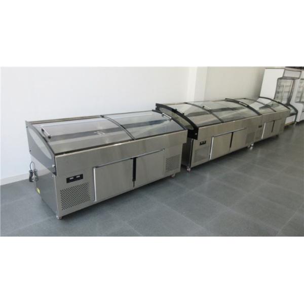 Low Temp 2~8 Degree Meat Display Freezer With Air Cooling